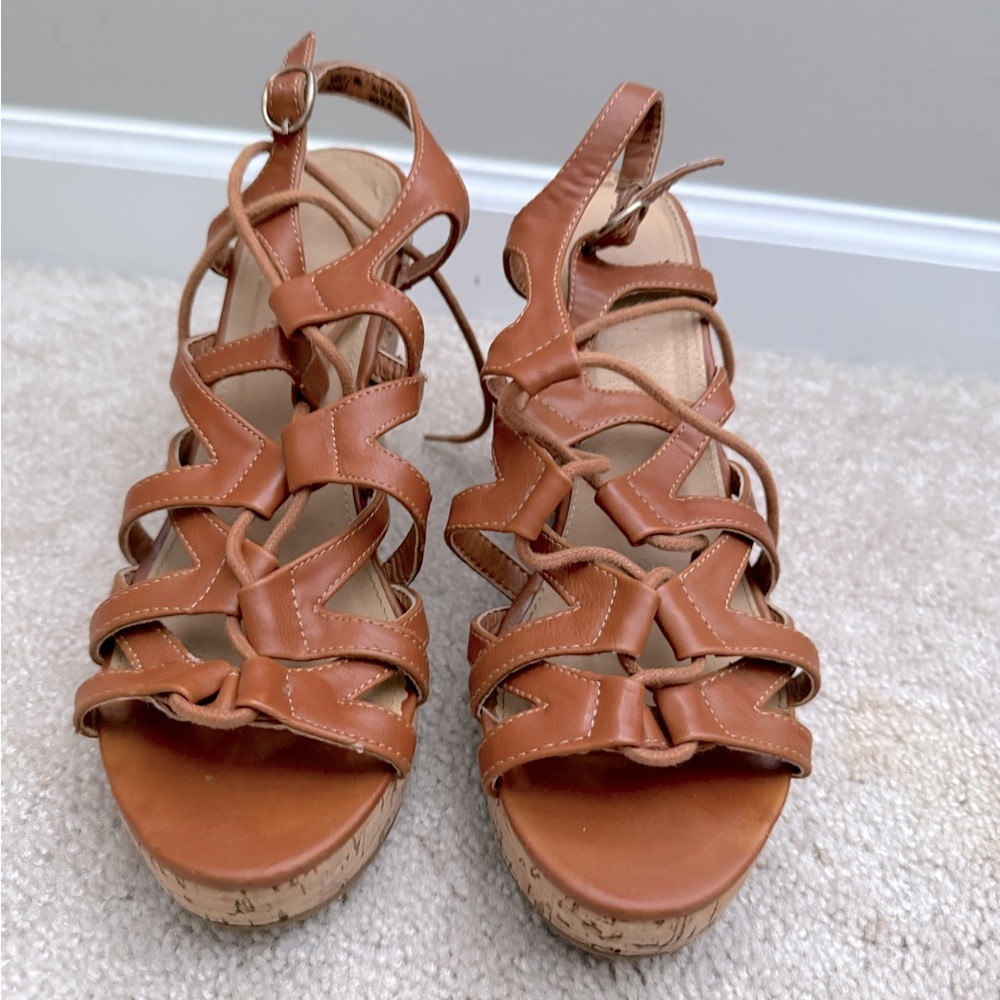 Women's Light Brown Wedges